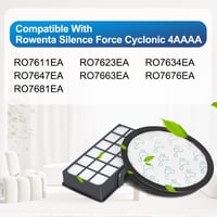 Jajadeal 2db Hepa Filter Rowenta Silence Force Cyclonic 4AAAA Porszívóhoz RO76xx 2