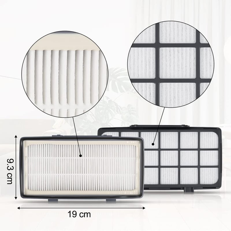 Jajadeal 2db Hepa Filter Rowenta Silence Force Cyclonic 4AAAA Porszívóhoz RO76xx