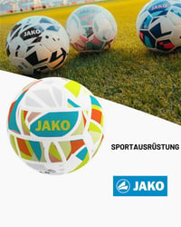Minge de fotbal JAKO Iconic Mini – Alb/Cyan/Galben neon, mărimea 1 2