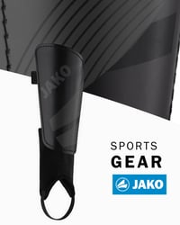 Chrániče holení JAKO River Classic Unisex – veľkosť M, čierne 2