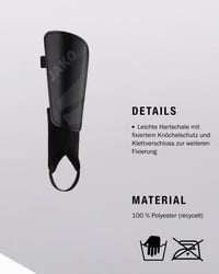 Chrániče holení JAKO River Classic Unisex – veľkosť M, čierne 4