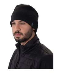 Căciulă unisex din fleece JAKO – Negru, mărimea S-M – Căciulă tricotată călduroasă de iarnă pentru bărbați și femei 2