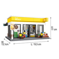 JAMARA 402870 CADA Shell Select Bricks Stavebnica Žltá - Technická stavebnica pre deti od 8 rokov, otváracie dvere 3