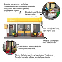 JAMARA 402870 CADA Shell Select Bricks Stavebnica Žltá - Technická stavebnica pre deti od 8 rokov, otváracie dvere 4