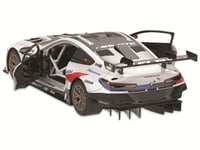 JAMARA 403130 BMW M8 GTE 1:18 diaľkovo ovládané auto 2,4 GHz biele, stavebnica bez nutnosti náradia, detailný interiér s otváracími dverami 6