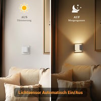Lampă de veghe cu conectare la priză JandCase cu senzor crepuscular automat – pachet de 2 bucăți 4