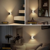 Lampă de veghe cu conectare la priză JandCase cu senzor crepuscular automat – pachet de 2 bucăți 6