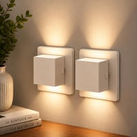Lampă de veghe cu conectare la priză JandCase cu senzor crepuscular automat – pachet de 2 bucăți 1