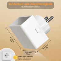 Lampă de veghe cu conectare la priză JandCase cu senzor crepuscular automat – pachet de 2 bucăți 2