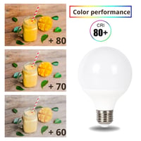 JANDEI G95 E27 LED žarulja u obliku kugle 15W (ekvivalent 120W halogene žarulje), hladno bijela svjetlost 6000K, 1500 lumena, CRI80, kut osvjetljenja 270°, nije prigušiva, za ured i kuhinju 5