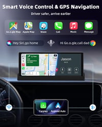 Jansite 10.26" CarPlay Android autós kijelző GPS navigációval és OTA frissítéssel 5