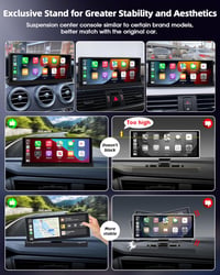 Jansite 10.26" CarPlay Android autós kijelző GPS navigációval és OTA frissítéssel 2