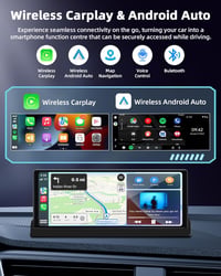 Jansite 10.26" CarPlay Android autós kijelző GPS navigációval és OTA frissítéssel 3
