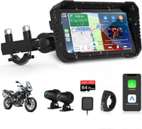 Jansite 4K Motorkerékpár CarPlay Autórádió Fedélzeti Kamera 6,25" GPS Érintőképernyő IP67 1