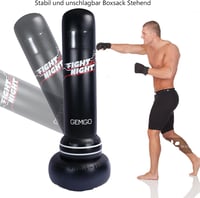 JANTEELGO 180 cm-es Álló Boxzsák PVC Edzészsák Fényképes Dizájnnal Ökölvívó Kesztyűvel 2