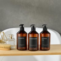 Recipient Janxin de 500 ml pentru șampon și dozator de săpun reîncărcabil, flacon din plastic cu pompă pentru săpun lichid și gel de duș 3