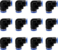 Janzoom 12db 90 fokos könyök gyorscsatlakozó pneumatikus adapter 6mm csatlakozáshoz 1