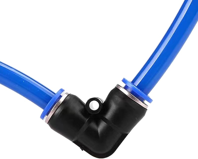 Janzoom 12db 90 fokos könyök gyorscsatlakozó pneumatikus adapter 6mm csatlakozáshoz