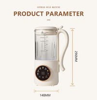 JAOGAUS 1400ml Növényi Tejkészítő Gép 12 Pengés Mandulatej Szójatej Készítéshez 9