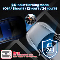 JAOGAUS 360° fedélzeti kamera, 4x1080P HD, WiFi/GPS, 24 órás parkolás mód 5