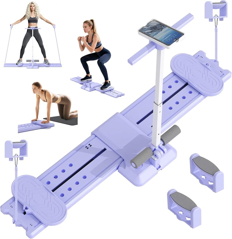 JAOGAUS 5 az 1-ben Ski Machine Pilates Reformer Tréner 150kg Terhelhetőség