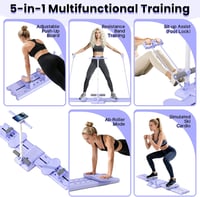 JAOGAUS 5 az 1-ben Ski Machine Pilates Reformer Tréner 150kg Terhelhetőség 2