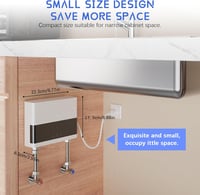 Încălzitor de apă electric instant JAOGAUS 6000 W, afișaj LED pentru temperatură, 230 V, pentru bucătărie și duș, fără ștecher, rezistent la presiune, încălzire rapidă 7