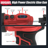 JAOGAUS Akkumulátoros Kinyomópisztoly Makita 18V Kompatibilis - 300ml Kartushoz, 4 Sebességes, LED Világítással, 2500N Erő, Szilikon és Tömí 2