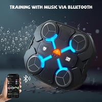 JAOGAUS Elektronikus Zenélő Boxgép Gyerekeknek - Falra Szerelhető Bluetooth Edzőgép LED Világítással, Kesztyűvel, USB Töltéssel 2