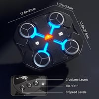 JAOGAUS Elektronikus Zenélő Boxgép Gyerekeknek - Falra Szerelhető Bluetooth Edzőgép LED Világítással, Kesztyűvel, USB Töltéssel 6