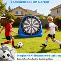 JAOGAUS Nafukovací futbalový terč 150 cm, vonkajší terč na zábavu v záhrade pre deti aj dospelých 2