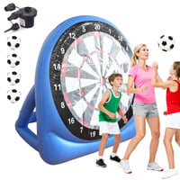 JAOGAUS Nafukovací futbalový terč 150 cm, vonkajší terč na zábavu v záhrade pre deti aj dospelých 1