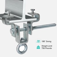 JAOGAUS I-Gerendatartó 2db - Állítható Acél Boxzsák Függesztő 63-220mm - 204kg Teherbírású Edzőtermi Felszerelés Fúrás Nélkül 4