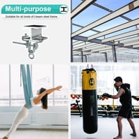 JAOGAUS I-Gerendatartó 2db - Állítható Acél Boxzsák Függesztő 63-220mm - 204kg Teherbírású Edzőtermi Felszerelés Fúrás Nélkül 6