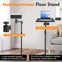 JAOGAUS Projektor Állvány Magasságállítható 122-154cm Tripod 360° Forgás 2