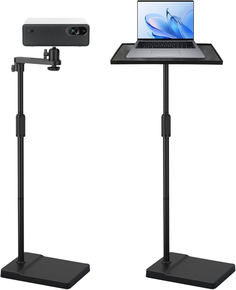 JAOGAUS Projektor Állvány Magasságállítható 122-154cm Tripod 360° Forgás