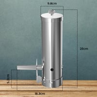 JAOGAUS Rozsdamentes Hidegfüstölő Generátor Pumpával Halhoz Húshoz Sajthoz 5