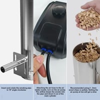 JAOGAUS Rozsdamentes Hidegfüstölő Generátor Pumpával Halhoz Húshoz Sajthoz 3