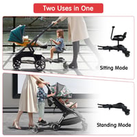 JAOGAUS Univerzális Buggy Board Ülésével 2-6 Éves Gyerekeknek, 25 kg Terhelhetőség 3