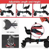 JAOGAUS Univerzális Buggy Board Ülésével 2-6 Éves Gyerekeknek, 25 kg Terhelhetőség 5