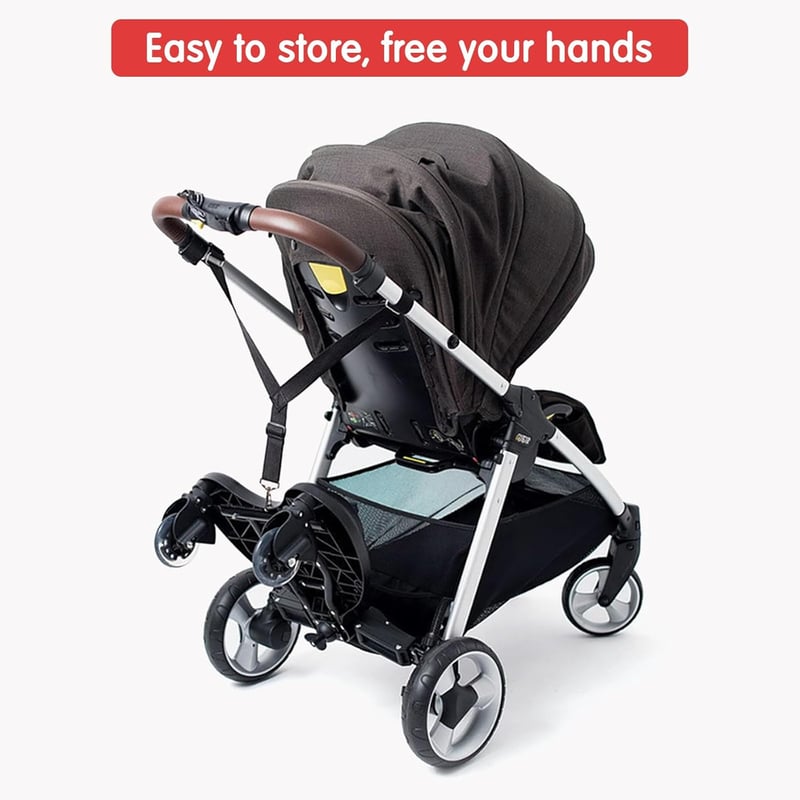 JAOGAUS Univerzális Buggy Board Ülésével 2-6 Éves Gyerekeknek, 25 kg Terhelhetőség
