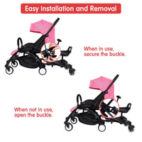 JAOGAUS Univerzális Buggy Board Ülésével 2-6 Éves Gyerekeknek, 25 kg Terhelhetőség 4