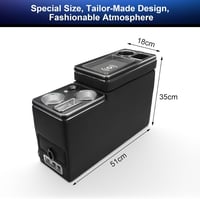 JAOGAUS VW T5 T6 T6.1 Középkonzol Tárolóval Vezeték Nélküli Töltéssel USB LED 2