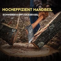 Japaknives Kézi Kovácsolt Túlélő Balta Bőr Tokkal és Mini Késsel - Univerzális Fejsze Faaprításhoz, Kempingezéshez, Túrázáshoz, Kerti Munkák 2