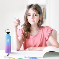 JAPORIA Boca od nehrđajućeg čelika 500 ml, dvostruka toplinska izolacija, bez BPA, termos boca otporna na curenje za školu, biciklizam, trčanje 8