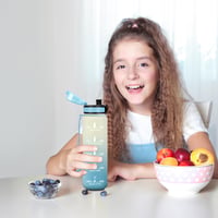 Fľaša na vodu JAPORIA 500 ml so sitkom a časovou značkou, bez obsahu BPA, nepriepustná fľaša na pitie do posilňovne, kancelárie, školy, na bicykel 9