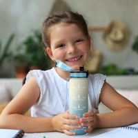 Fľaša na vodu JAPORIA 500 ml so sitkom a časovou značkou, bez obsahu BPA, nepriepustná fľaša na pitie do posilňovne, kancelárie, školy, na bicykel 8
