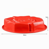 Silikónová forma na pečenie JasCherry Premium Rose – Nepriľnavá forma na bábovku, chlieb a torty, veľká forma na želé, Cake 5 5