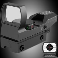 JASHKE Red Dot Irányzék - Piros-Zöld Reflexiós Céltávcső 4 Féle Célzóponttal, 11mm-es Sínre, Légfegyverekhez és Vadászpuskákhoz 2
