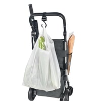 Cărucior de cumpărături Jata HCAR2502, 40L, cu geantă termoizolantă, 4 roți, rotație 360 de grade, pliabil, cu frână, cadru din aluminiu 7